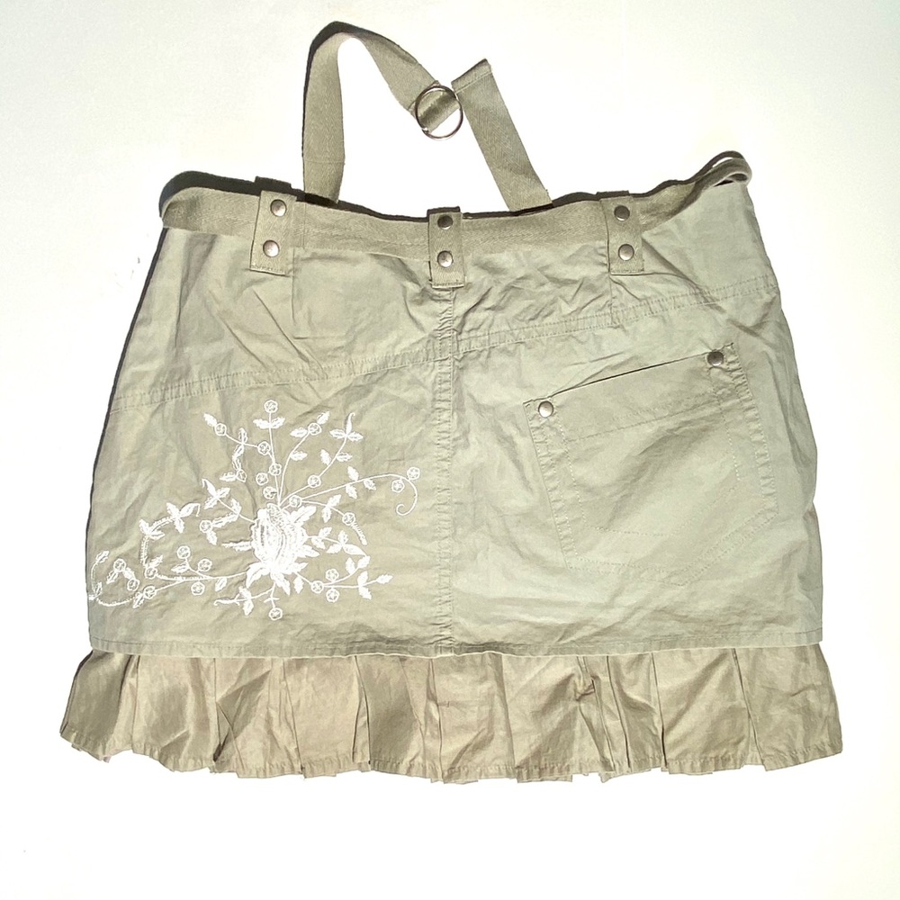 utility inspired mini skirt